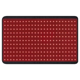 VEVOR Red Light Therapy for Body, 264 LEDs Light Therapy Pad with Controller, 10Hz Pulse, 5-30 Min Timer