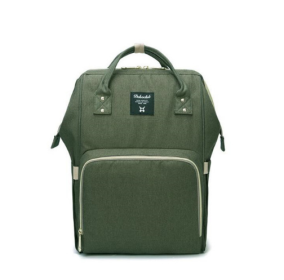 Mummy bag multi-function large capacity maternal and child package pregnant women bag mother backpack (Option: Olive green)