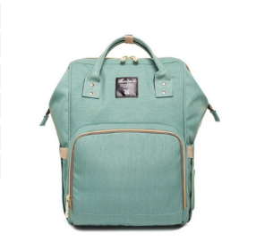 Mummy bag multi-function large capacity maternal and child package pregnant women bag mother backpack (Option: Light Green)