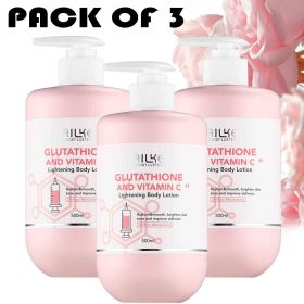 AILKE Whitening Moisturizing Korean Facial And Body Lotion Reduce Melanin Wrinkles Vitamin C Dark Spot Remover Skin Care Cream (Color: 3 Pack Lotion)