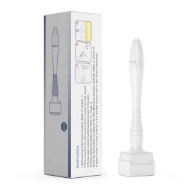 Electric Microneedle Derma Roller Pen with 15pcs Replacement Kit - Microneeding 0.25 mm Derma Roller Beauty Pen for Women Men Tools - Grey (Color: 140A)